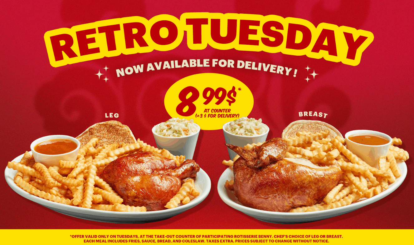 Chicken menu